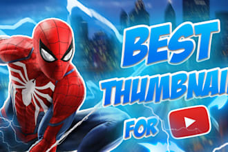 design eye catching youtube thumbnail