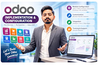 do complete odoo erp implementation and configuration