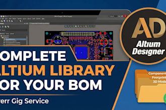 create complete library for your bom in altium designer