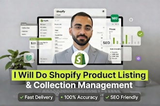 do shopify product listing and collection management