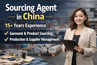 be your sourcing agent, buying agent, and project coordinator in china