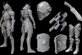 create wearable cosplay armor 3d mask 3d helmet cosplay creation for 3d printing