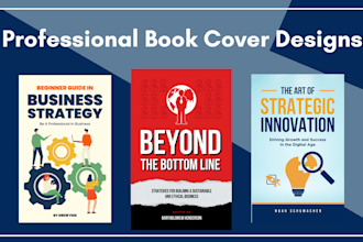 design professional business, motivational and personal development ebook