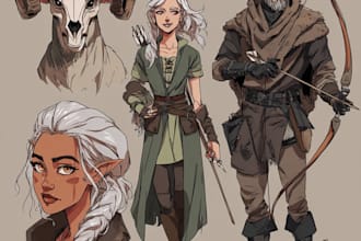 dnd character art and dnd character art