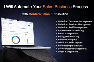 develop salon and spa service management erp software