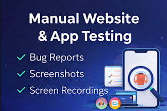 test your website or app and report bugs