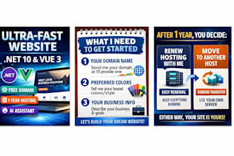 create website and host it