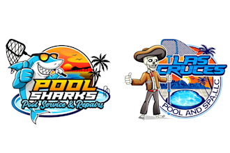 design awesome pool logo