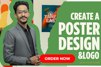 create minimalist logo and modern poster designs for your business