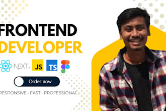 develop a modern responsive frontend website