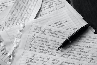 handwrite any type of document for you