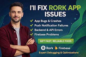 fix rork app bugs, push notifications, backend, API and firebase