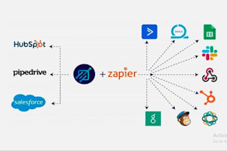 in 1 hour I will setup zapier webhook or fix zapier automation or make automatio