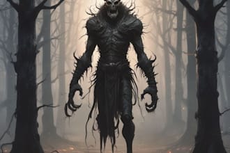 draw horror character art and horror character design