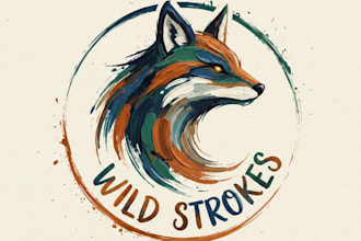 design a unique brush logo for your brand