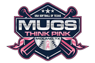 design modern softball logo with free vector files