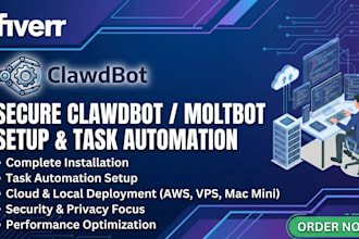 secure clawbot moltbot setup and task automation