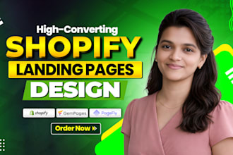 clone shopify landing page design in gempages and pagefly