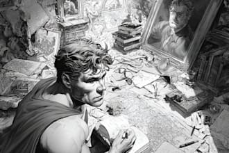 design a comic book illustration