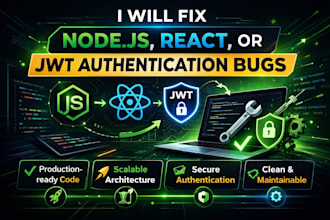 fix nodejs ,react or jwt authentication bugs