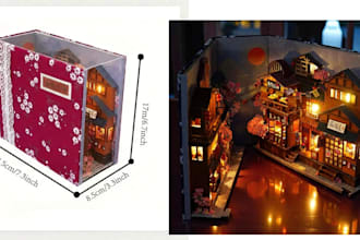 do custom 3d book nook design laser cut book nook bookshelf dxf book nook