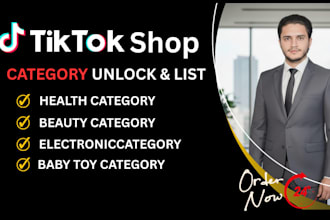 unlock tiktok shop categories and list products professionally