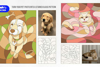create a custom stained glass pattern for your glass artwork