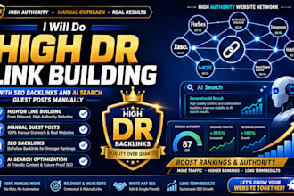 do high dr linkbuilding with SEO backlinks and ai search guest post manually