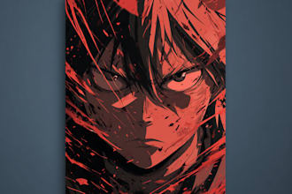 design the best anime banner and banner design