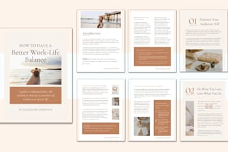 design professional lead magnet, ebook, workbook, freebie and canva template