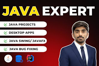 develop java software using javafx, java swing