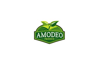 design high quality fresh fruits and vegetables logo