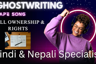 write professional hindi and nepali rap lyrics for your beat