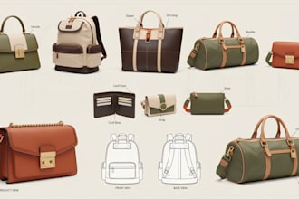 design backpack tech pack, handbag, duffel bag, luggage, travel bag techpack