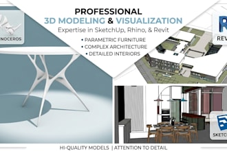 professional 3d architectural models and objects