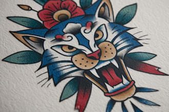 design a modern and minimalist tattoo design