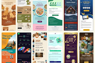 design editable, responsive mailchimp and html newsletter template