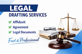 draft legal affidavits and agreements professionally