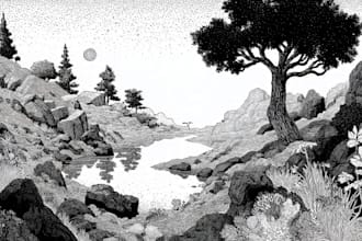 create pen and ink illustrations