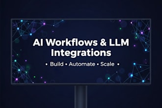 build ai workflows, llm integrations, or automation systems