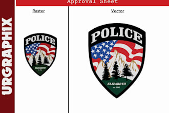 redraw and vector trace your logo