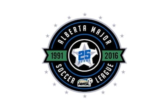 deign monogram alberta major soccer league logo