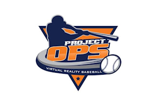 create a hi tech logo for virtual reality baseball training