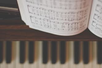 create melody notation, sheet music transcription, piano sheet music, chords