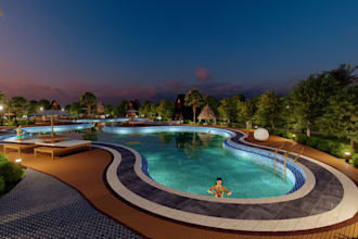 design professional 2d and 3d rv parks, caravan parks, motor cabin parks,