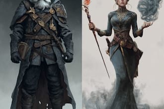 dnd character art and dnd character art
