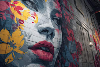 create custom graffiti street art mural design