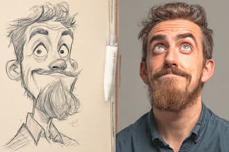 create unique and funny caricature art