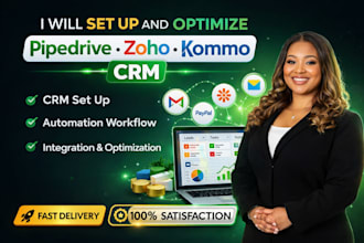 automate pipedrive crm integrate kommo crm setup zoho crm sales funnel