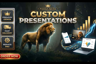 create custom business, educational and tech presentation